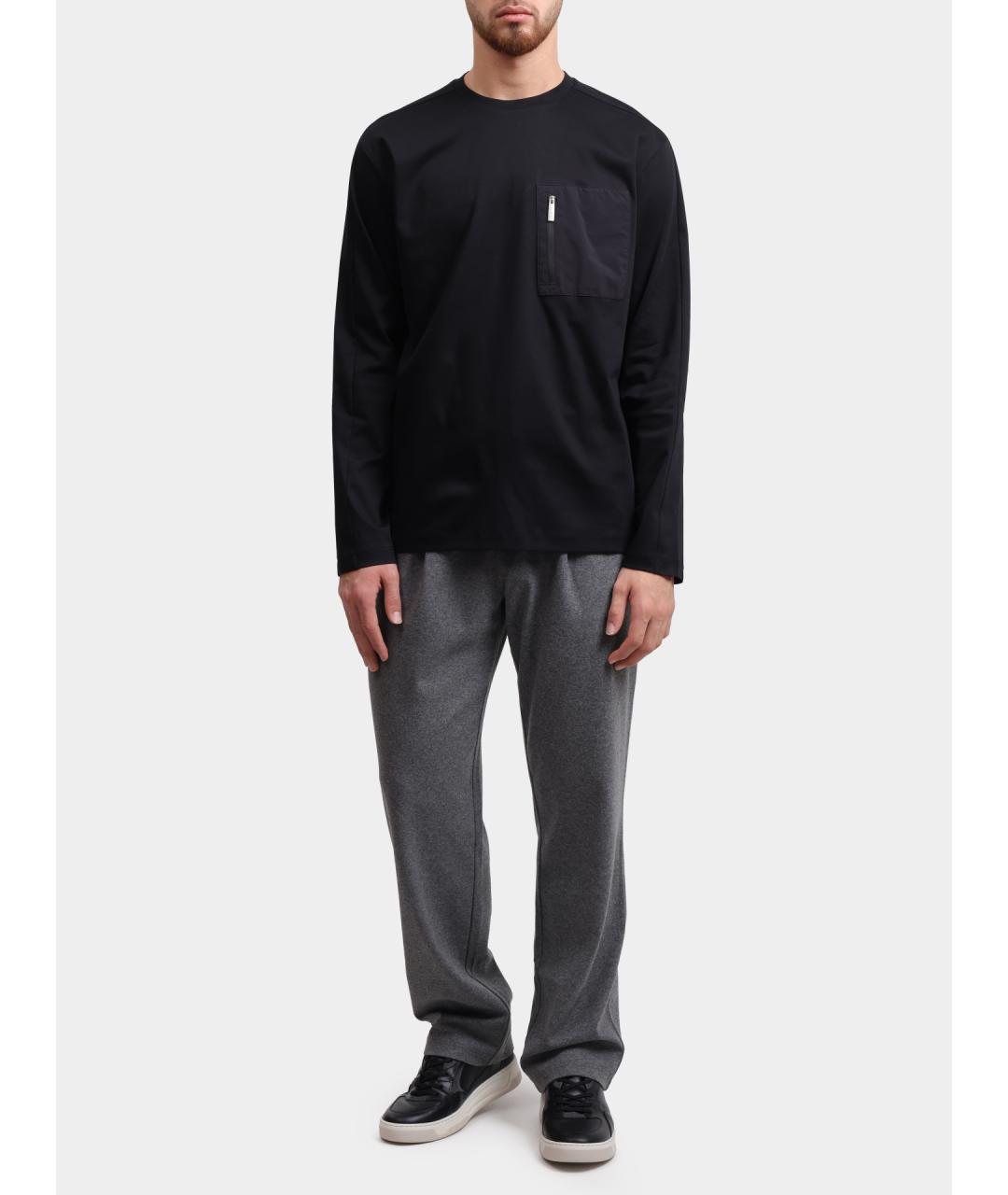 HERNO Серые повседневные брюки, фото 2