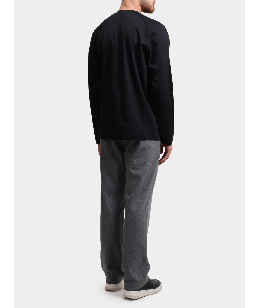 HERNO Серые повседневные брюки, фото 5