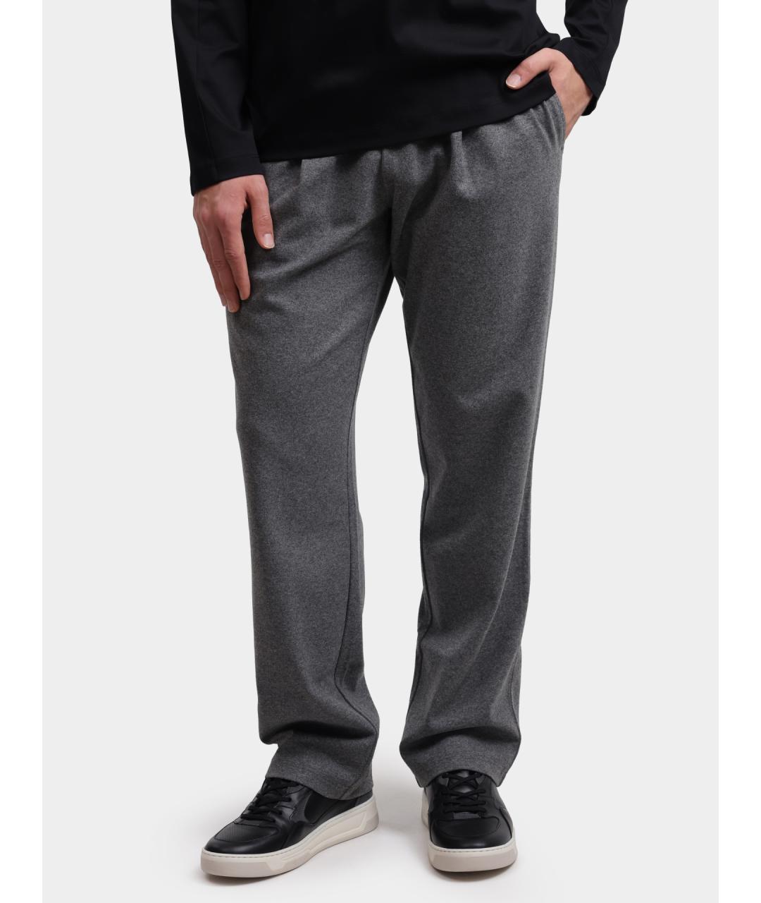 HERNO Серые повседневные брюки, фото 6