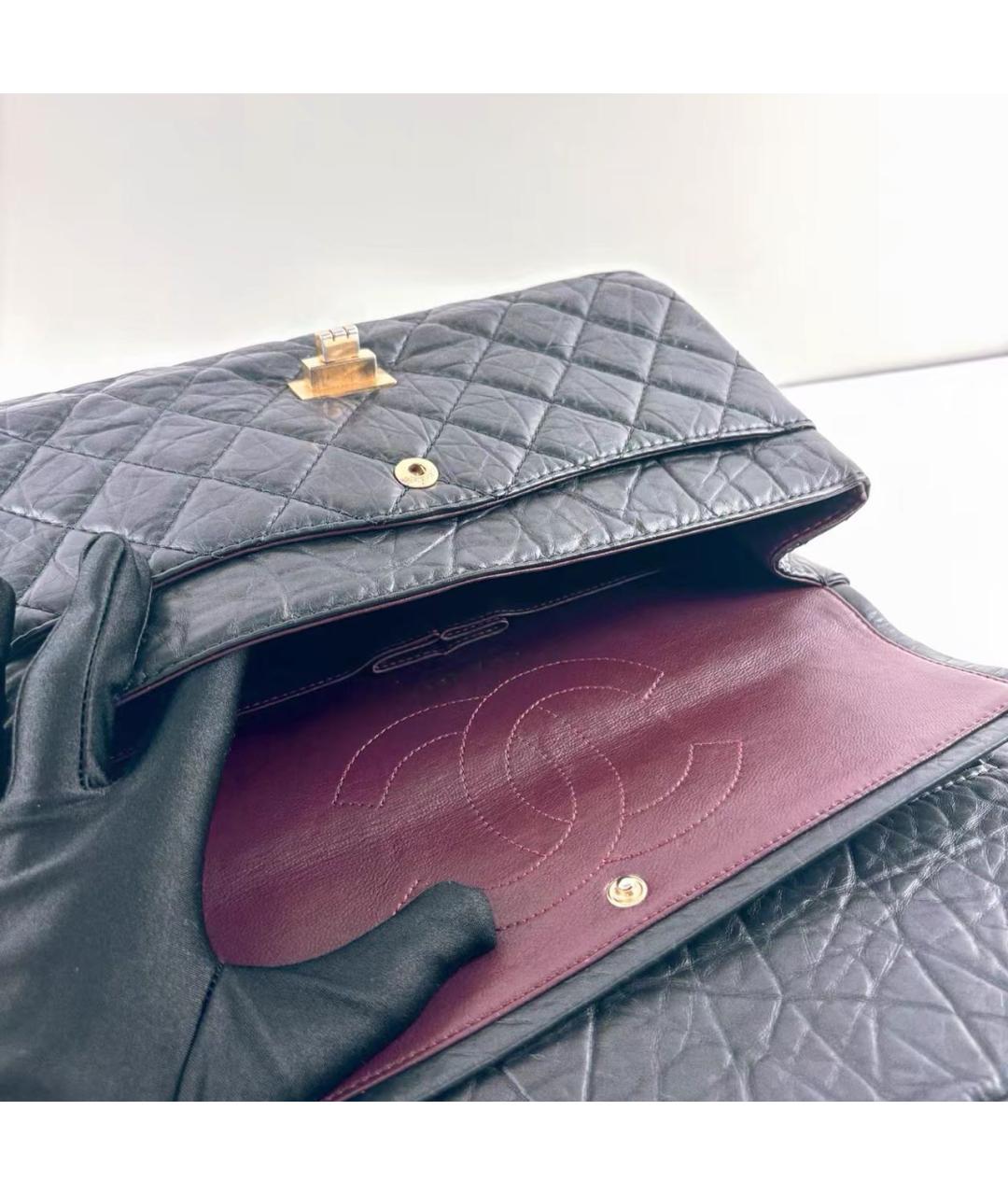 CHANEL Черная кожаная сумка через плечо, фото 7