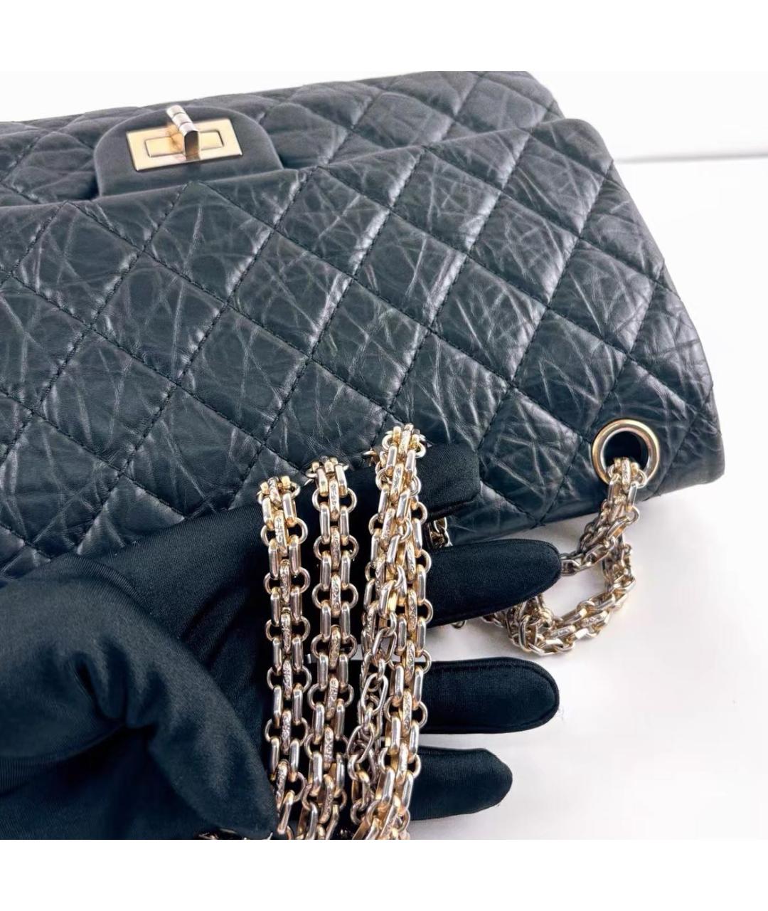 CHANEL Черная кожаная сумка через плечо, фото 6