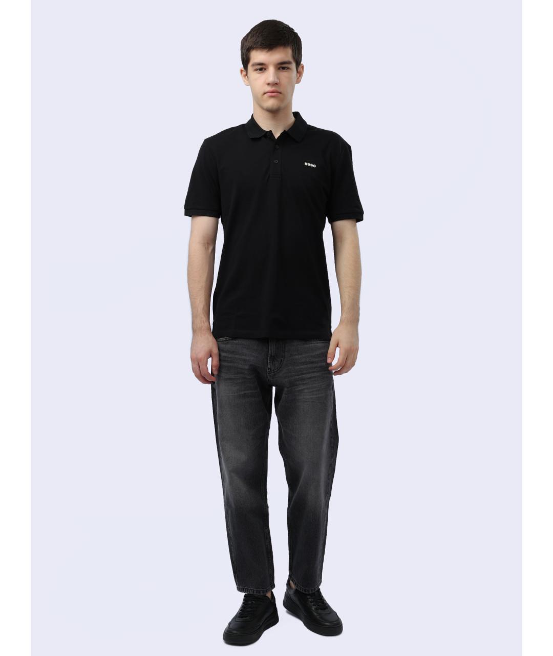 HUGO Серые хлопковые прямые джинсы, фото 2