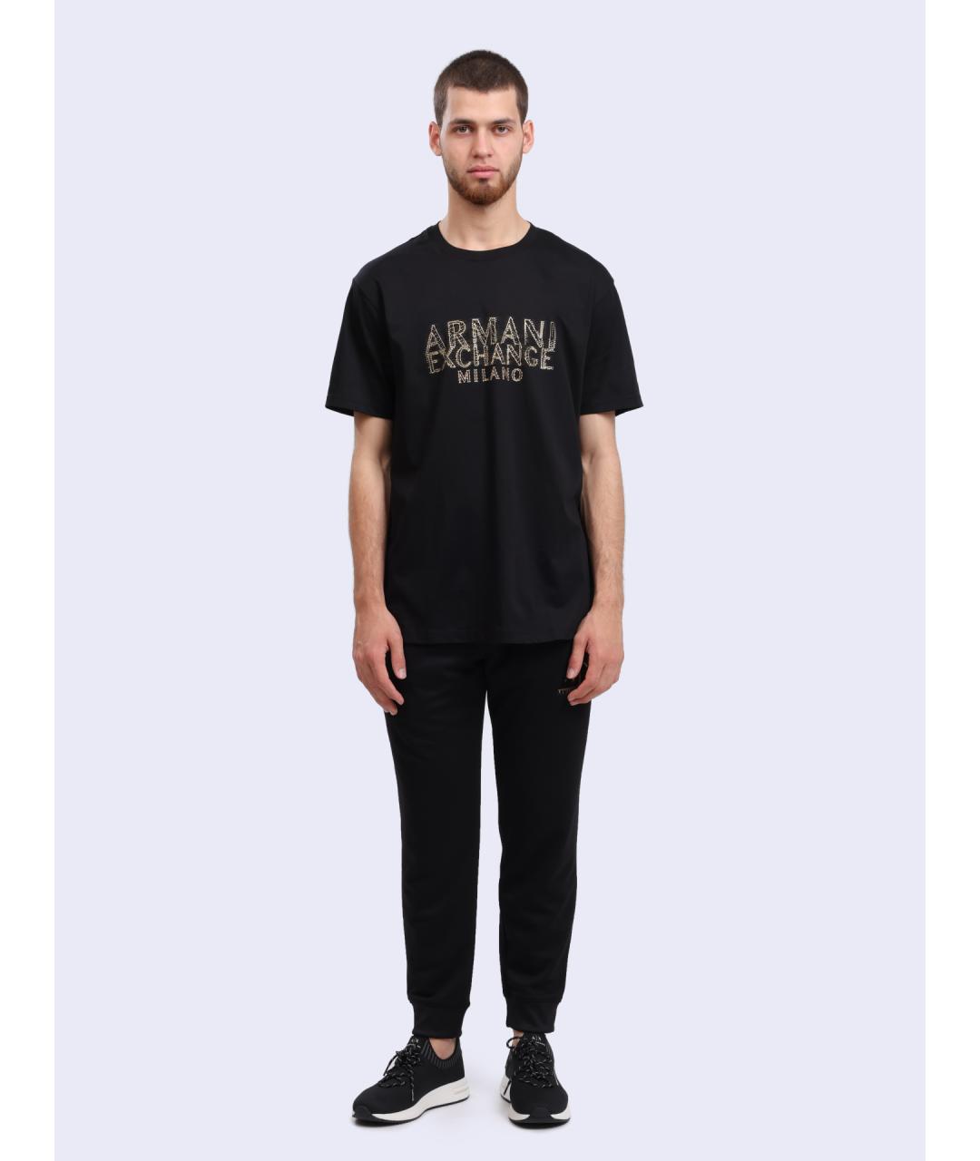 ARMANI EXCHANGE Черные повседневные брюки, фото 2