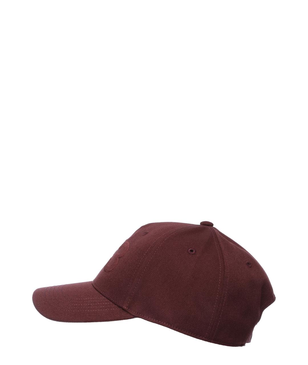 Y-3 Бордовая хлопковая кепка/бейсболка, фото 2