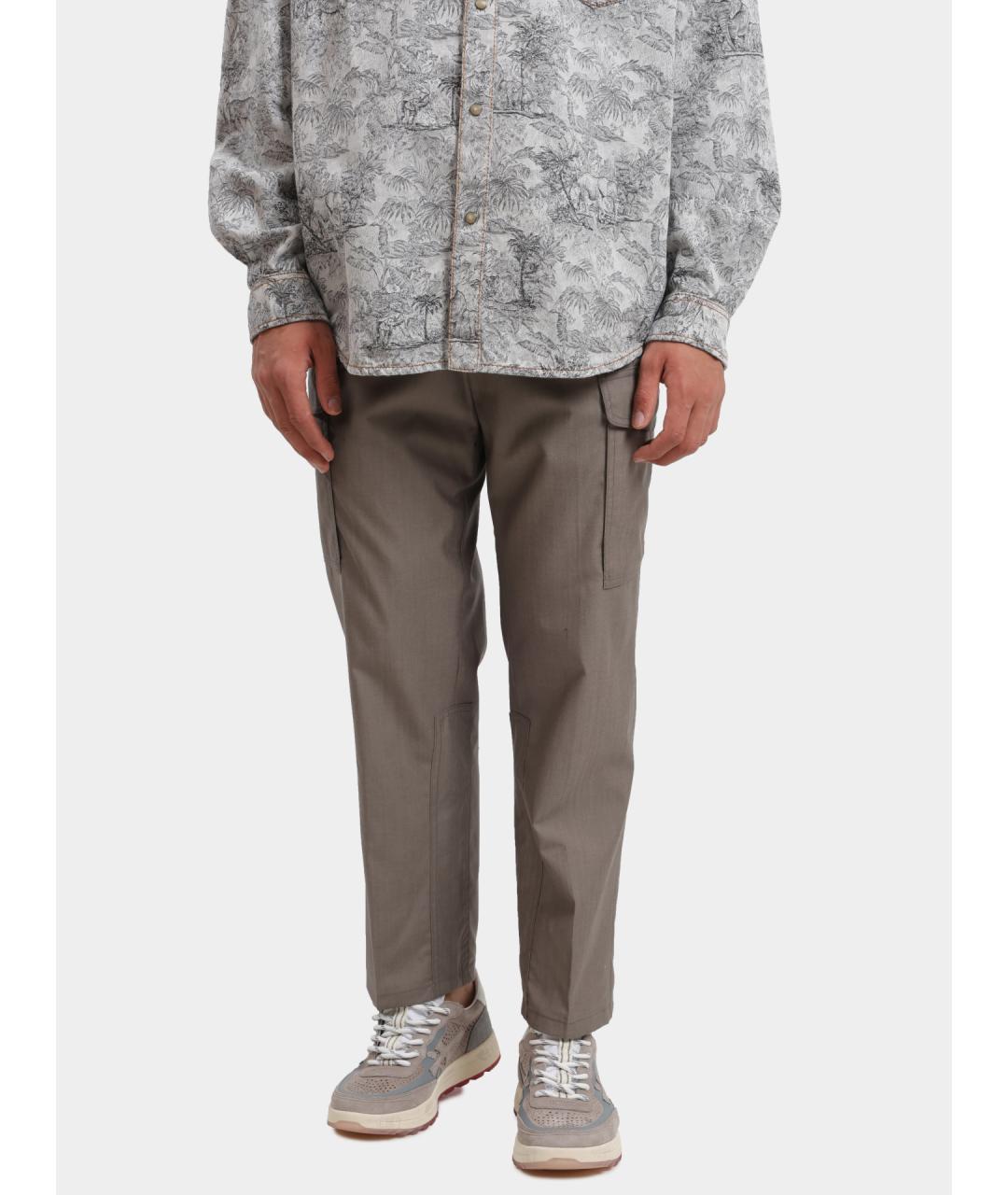 ETRO Бежевые хлопковые повседневные брюки, фото 7