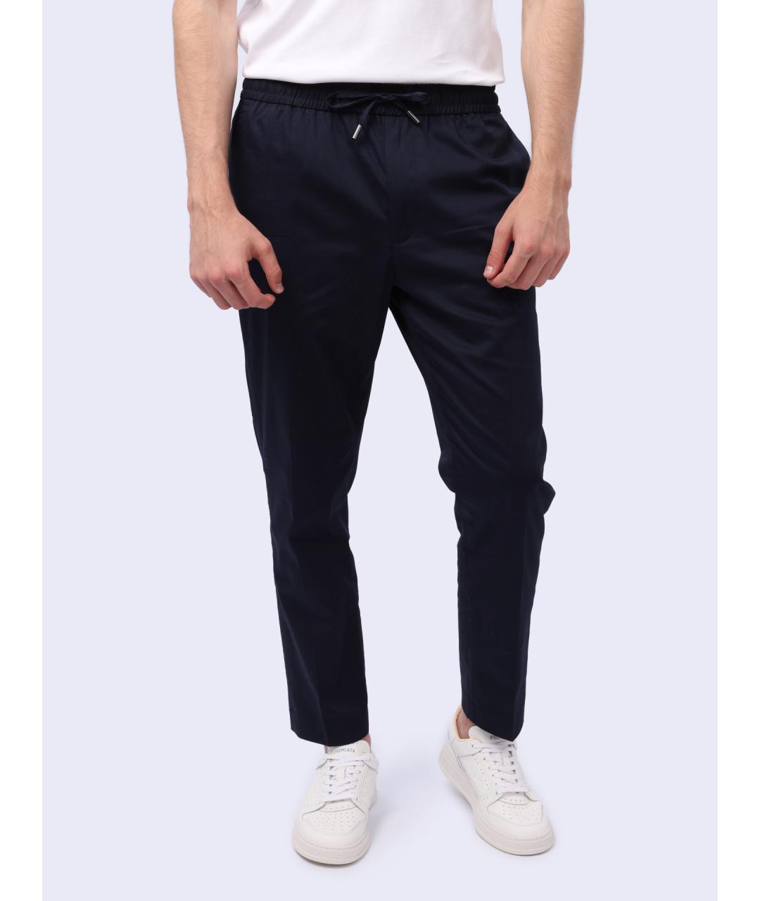 CALVIN KLEIN Синие хлопковые повседневные брюки, фото 6