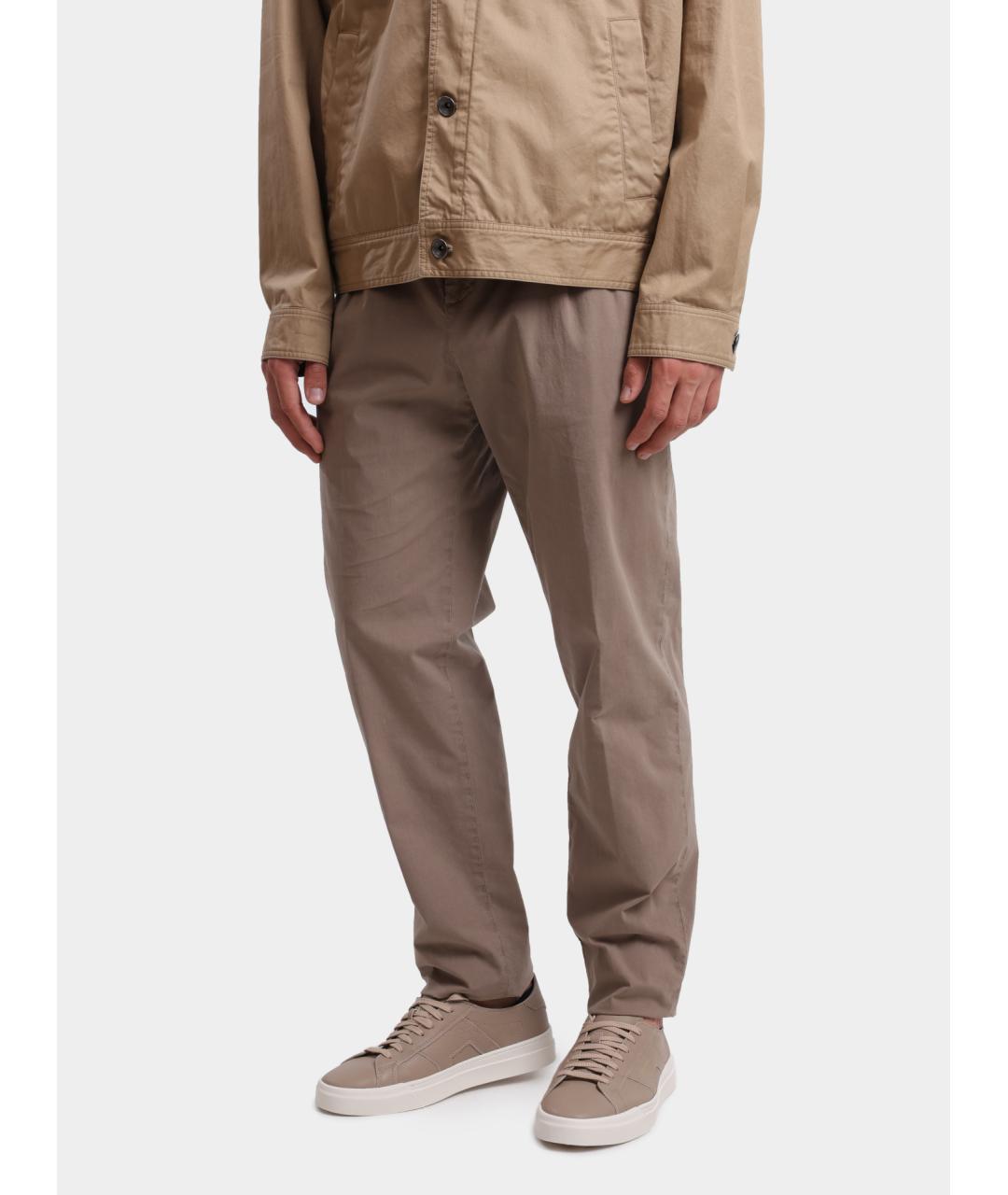 PESERICO Бежевые повседневные брюки, фото 3