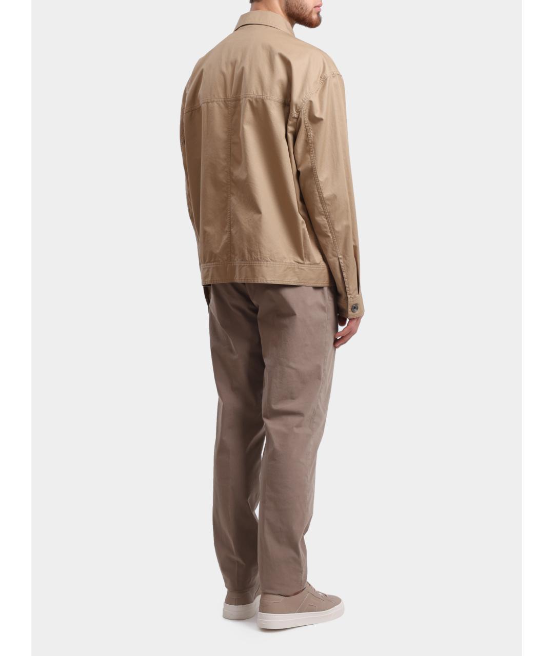 PESERICO Бежевые повседневные брюки, фото 5