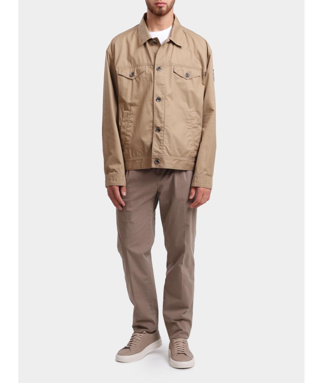 PESERICO Бежевые повседневные брюки, фото 2