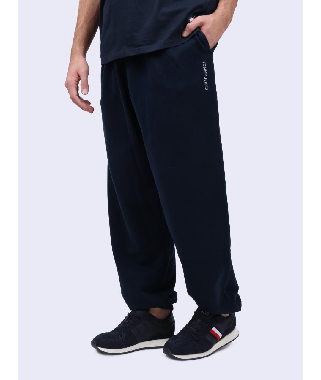 TOMMY HILFIGER Темно-синие хлопковые повседневные брюки, фото 3