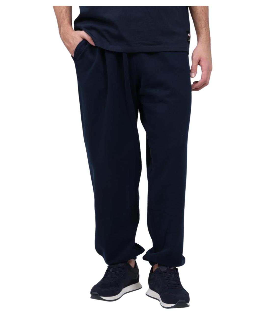 TOMMY HILFIGER Темно-синие хлопковые повседневные брюки, фото 1