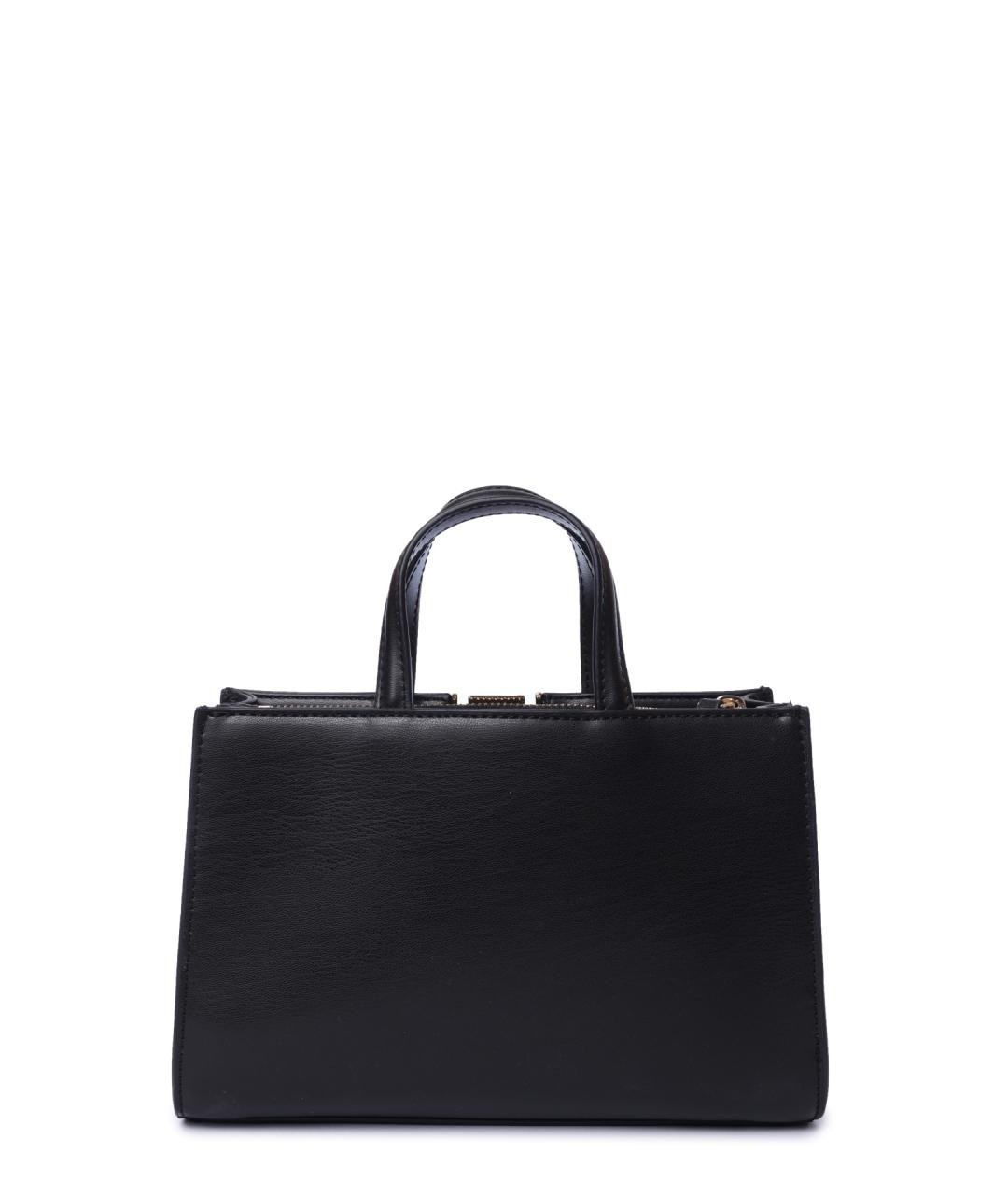TOMMY HILFIGER Черная сумка тоут из искусственной кожи, фото 4