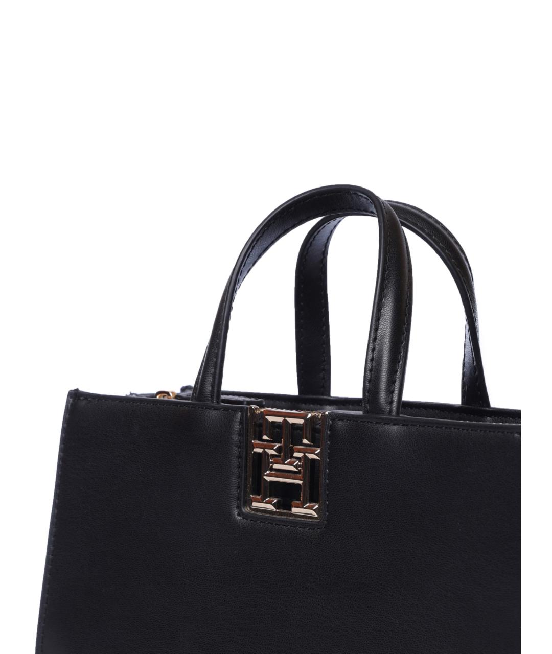 TOMMY HILFIGER Черная сумка тоут из искусственной кожи, фото 3