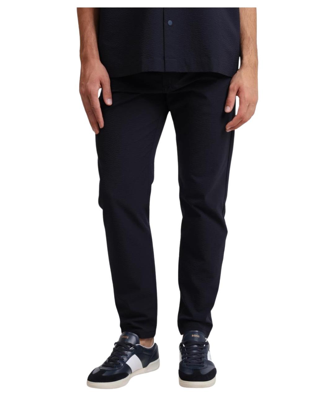 HUGO BOSS Темно-синие повседневные брюки, фото 1