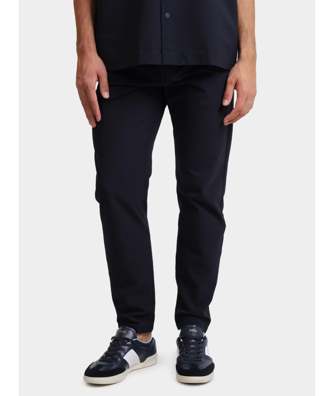 HUGO BOSS Темно-синие повседневные брюки, фото 6