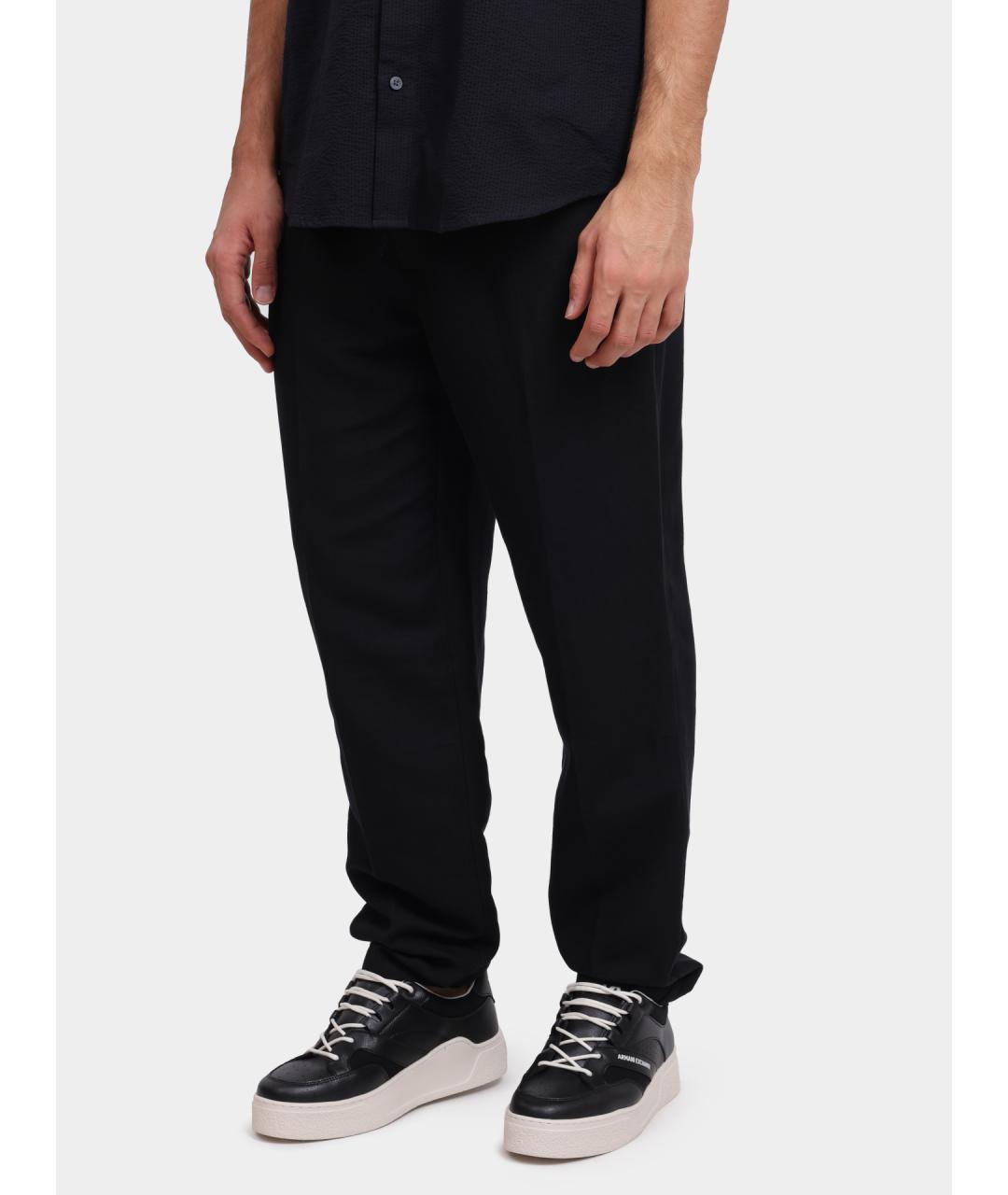 ARMANI EXCHANGE Темно-синие повседневные брюки, фото 3