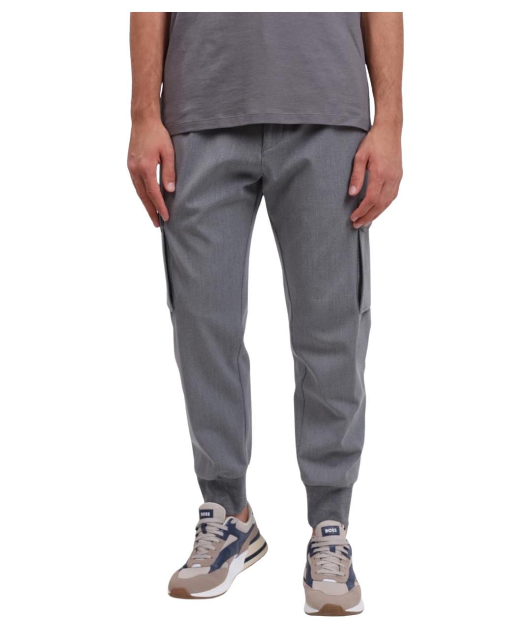 HUGO Серые повседневные брюки, фото 1
