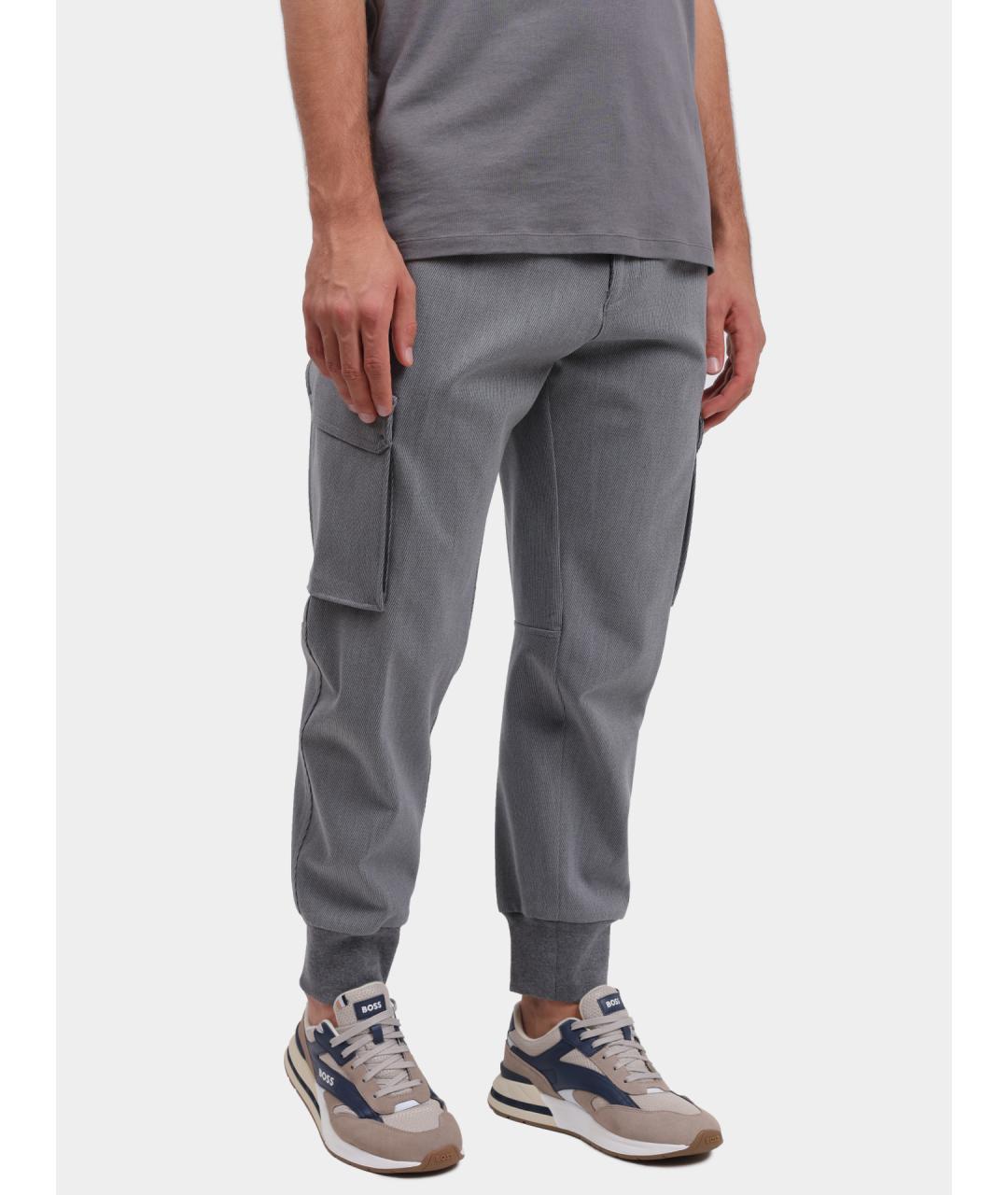 HUGO Серые повседневные брюки, фото 3