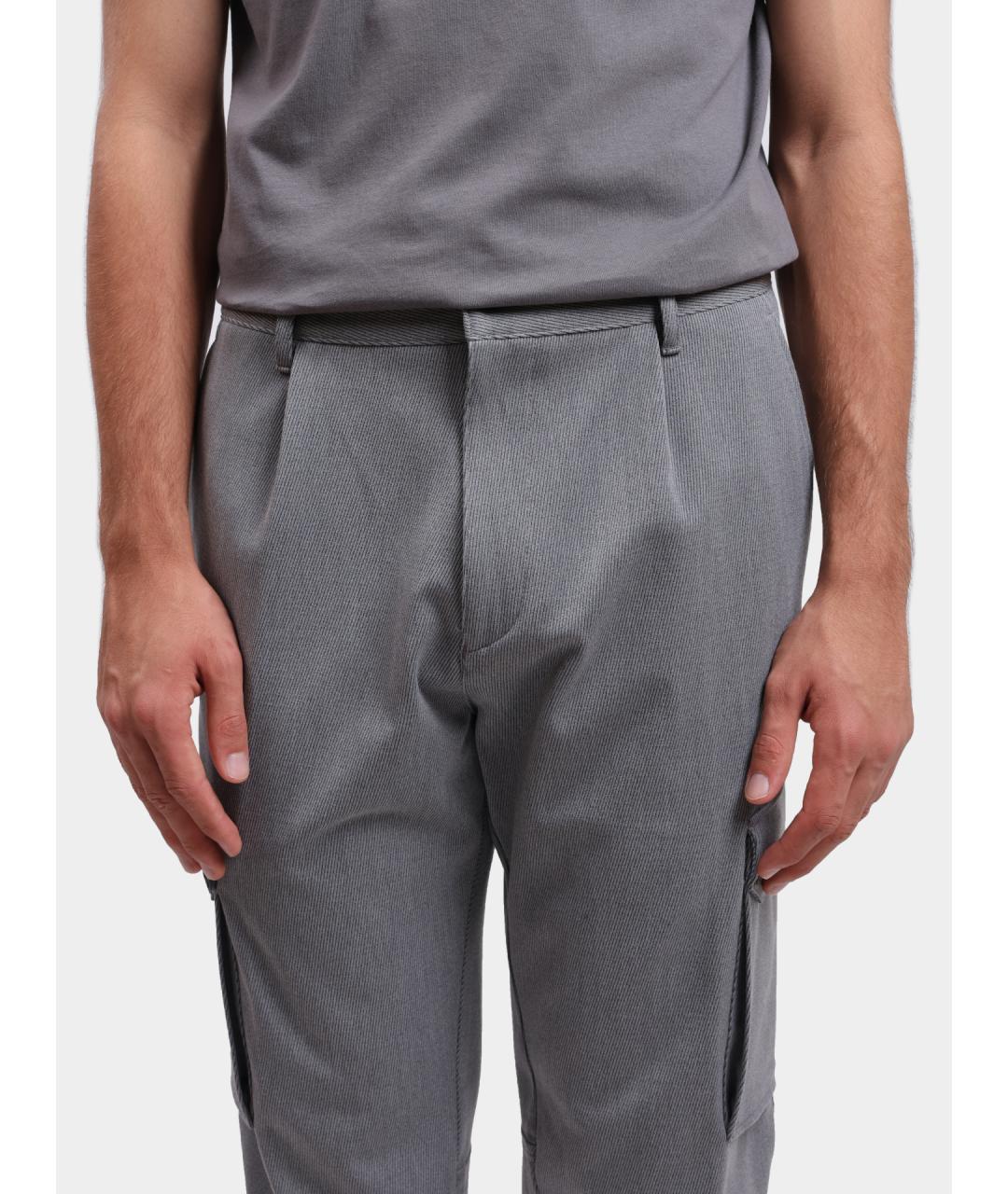 HUGO Серые повседневные брюки, фото 4