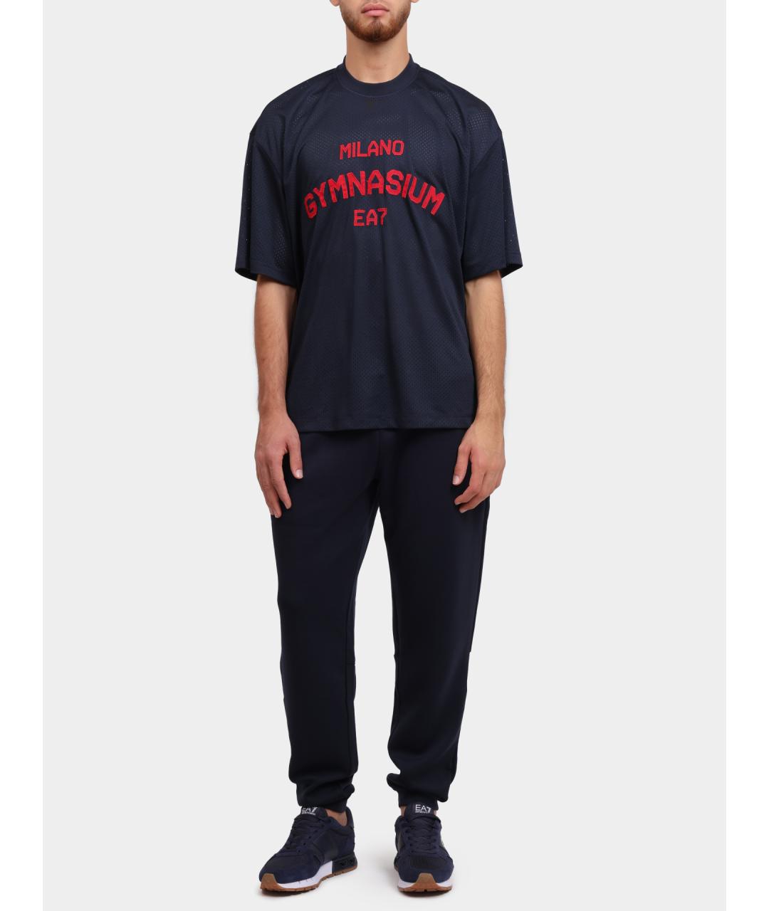 EA7 Синие повседневные брюки, фото 2