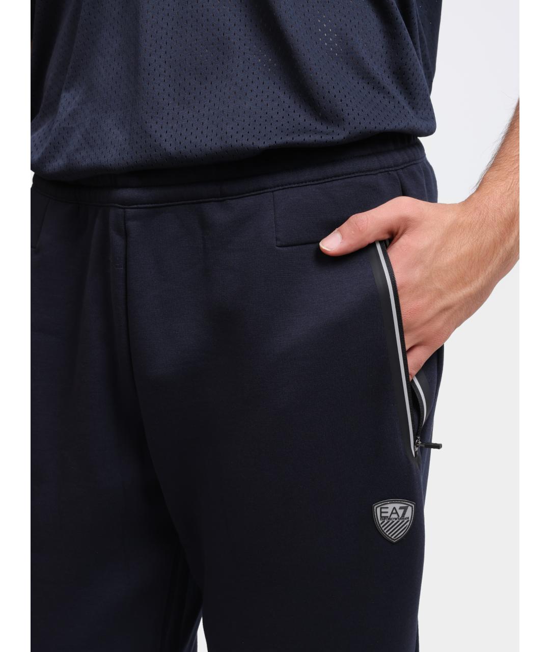 EA7 Синие повседневные брюки, фото 4