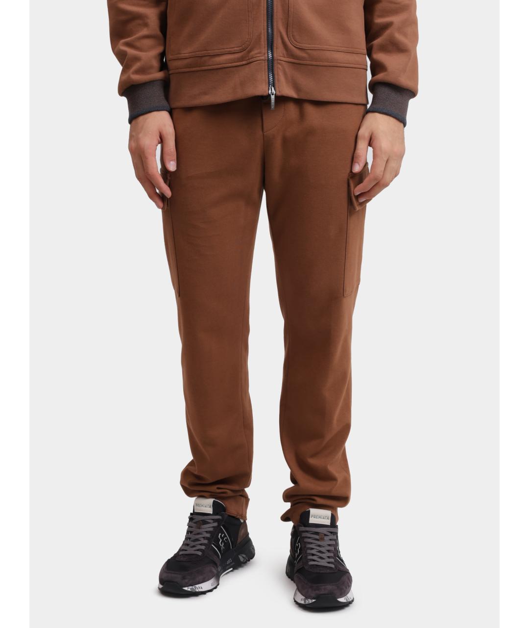 PESERICO Коричневые повседневные брюки, фото 6