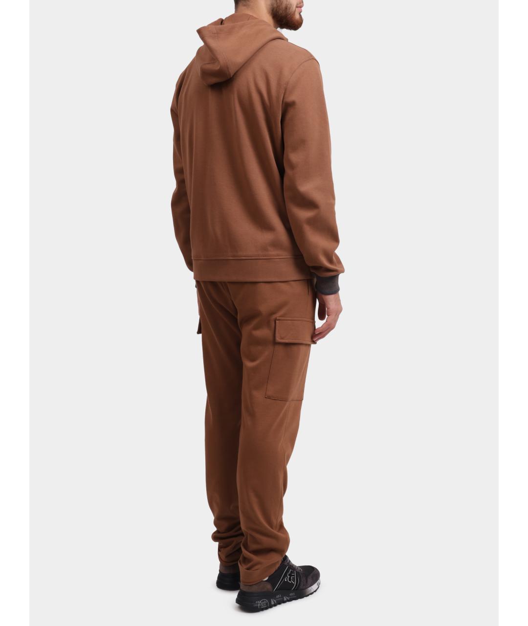 PESERICO Коричневые повседневные брюки, фото 5