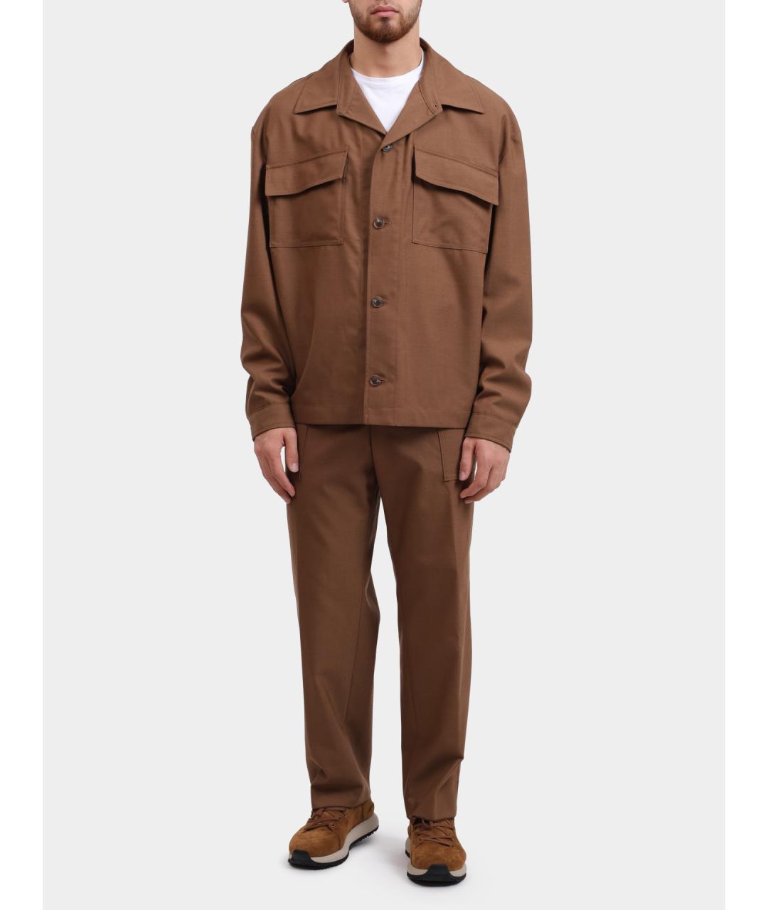 HUGO BOSS Коричневые повседневные брюки, фото 6