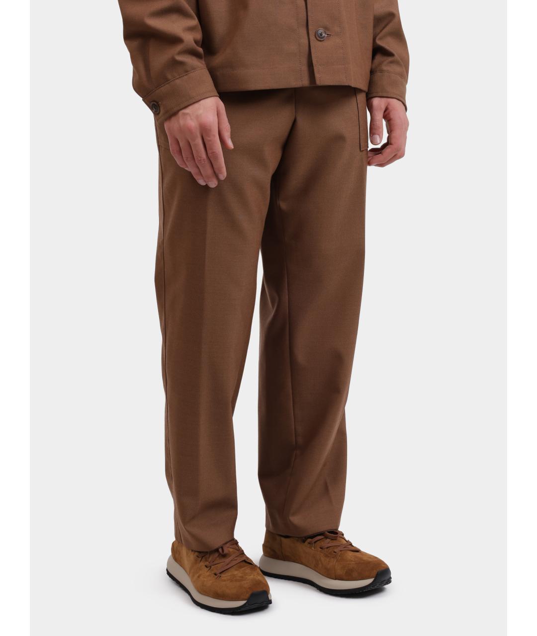 HUGO BOSS Коричневые повседневные брюки, фото 3