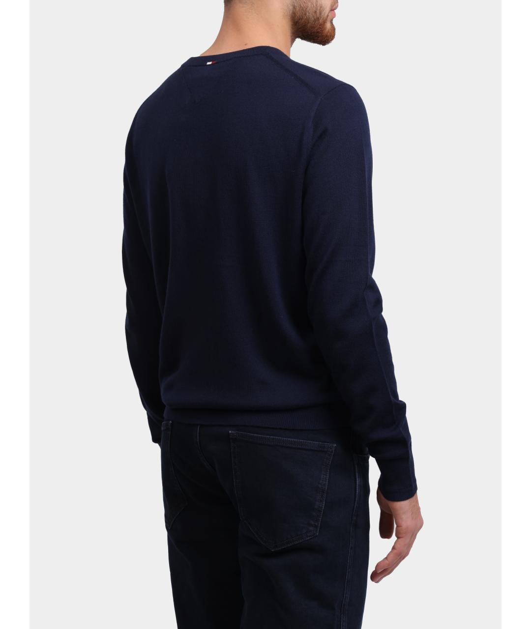 TOMMY HILFIGER Синий шерстяной джемпер / свитер, фото 4