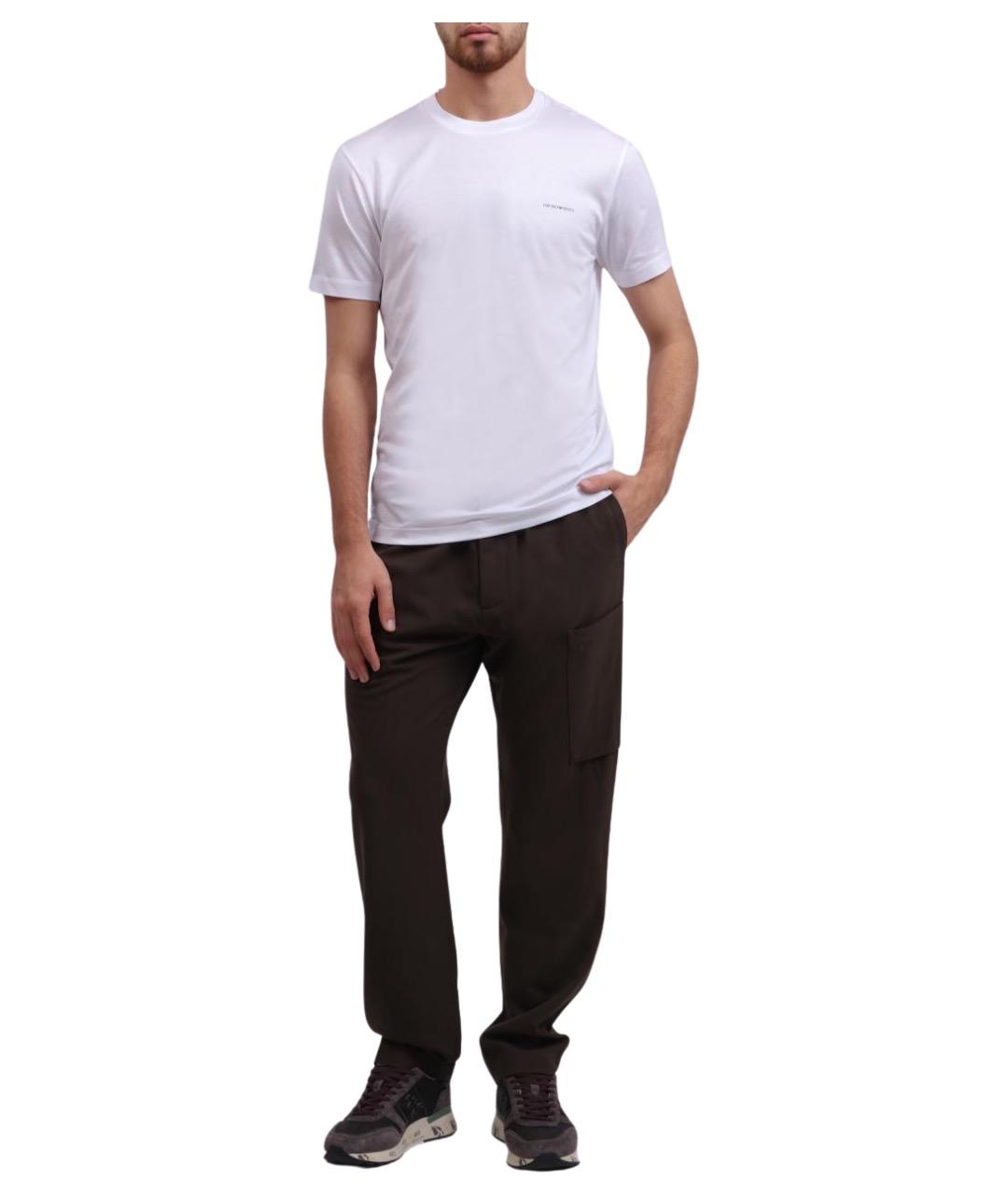 CP COMPANY Коричневые полиэстеровые повседневные брюки, фото 1