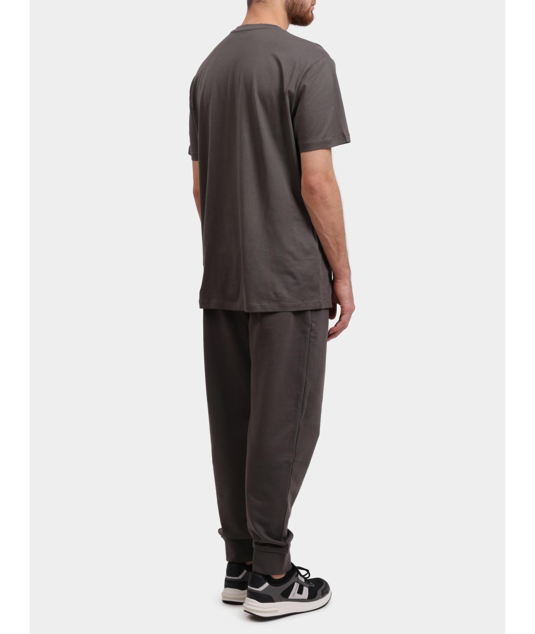 ARMANI EXCHANGE Серые хлопковые повседневные брюки, фото 5