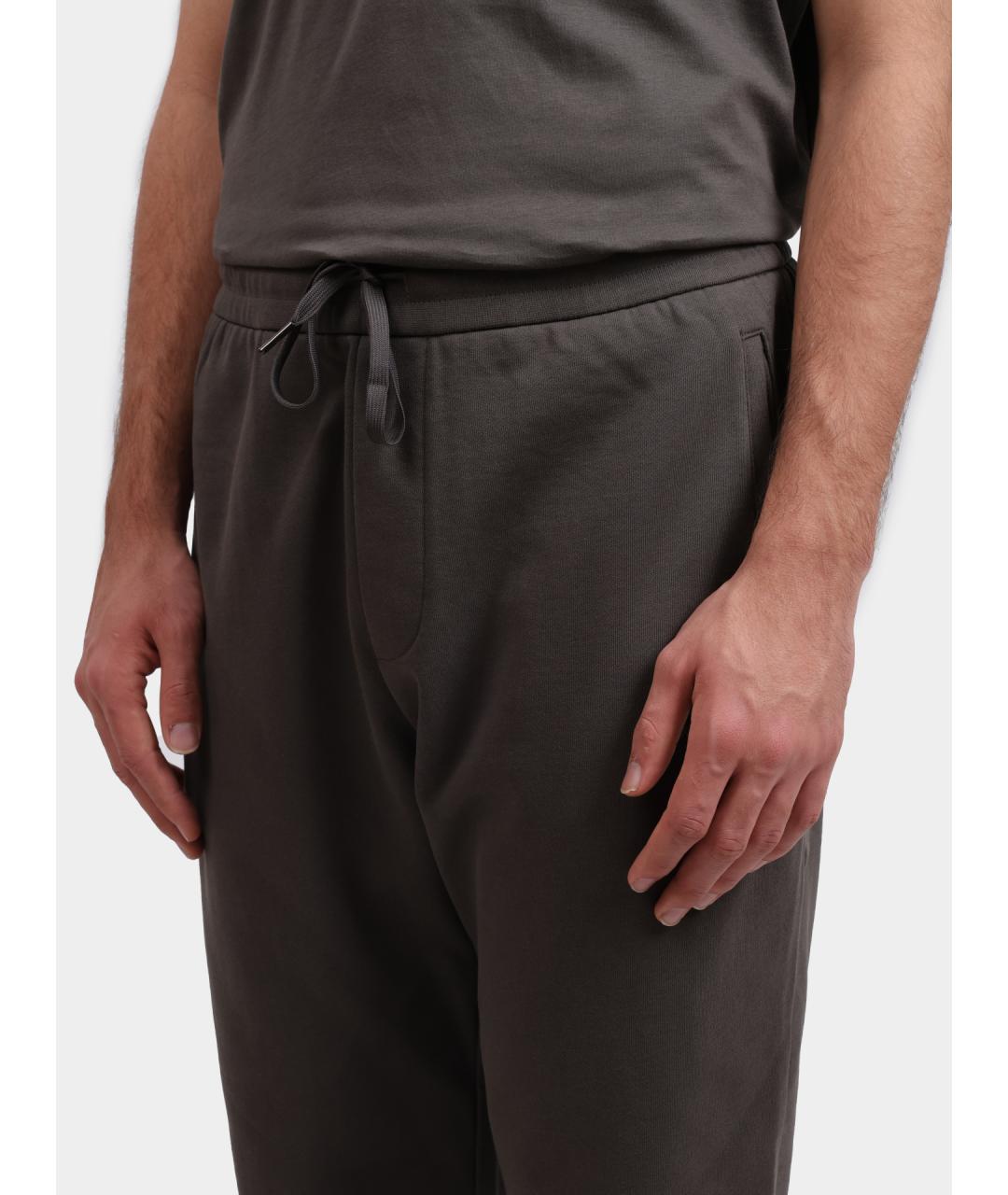 ARMANI EXCHANGE Серые хлопковые повседневные брюки, фото 4