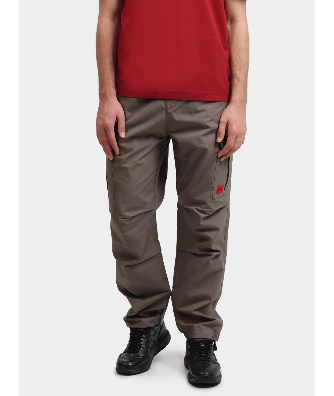 HUGO Коричневые повседневные брюки, фото 2