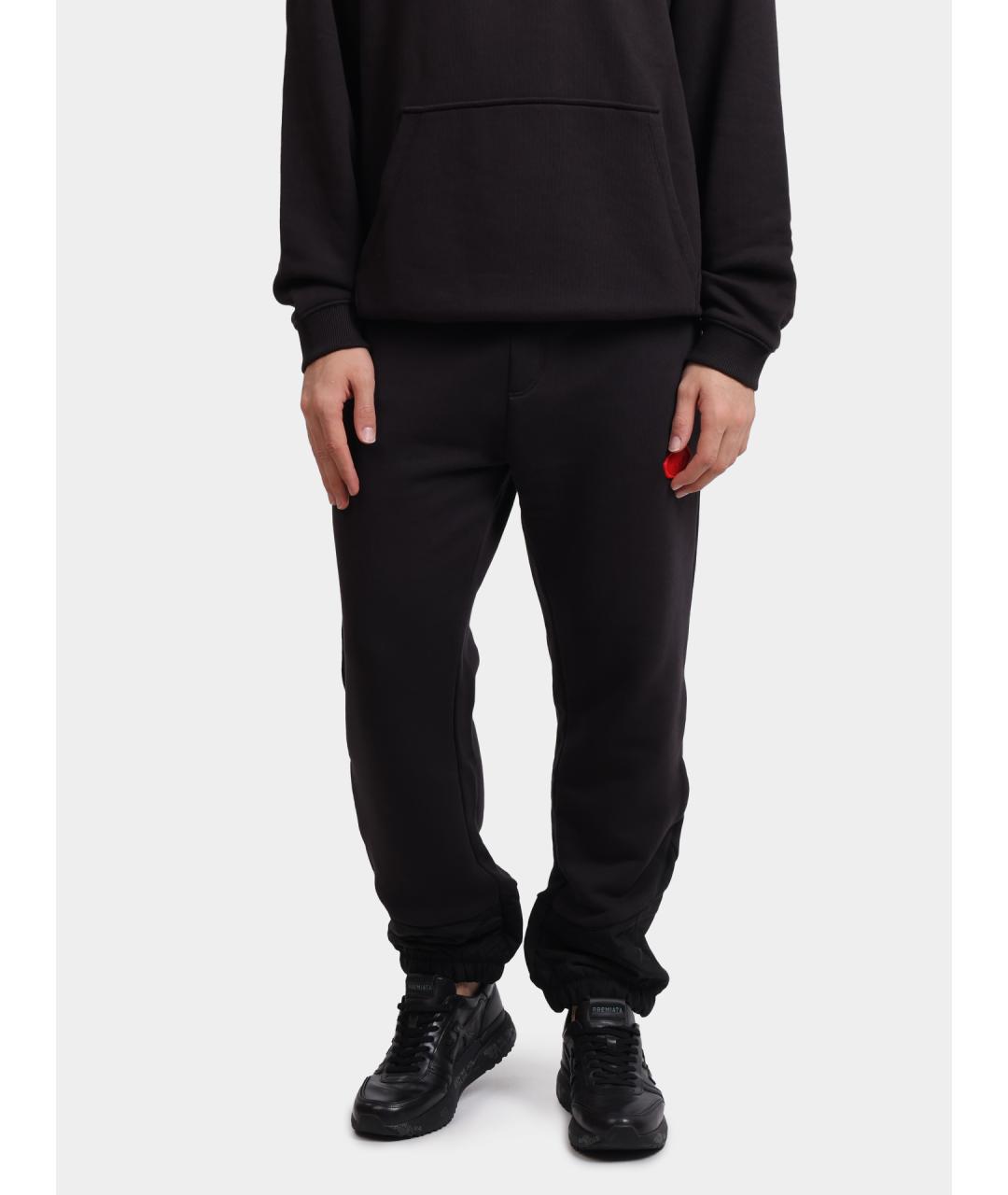 HUGO Черные хлопковые повседневные брюки, фото 6