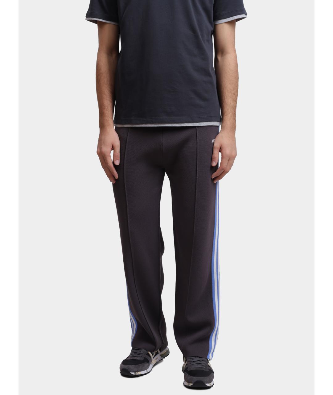 AUTRY Серые хлопковые повседневные брюки, фото 2