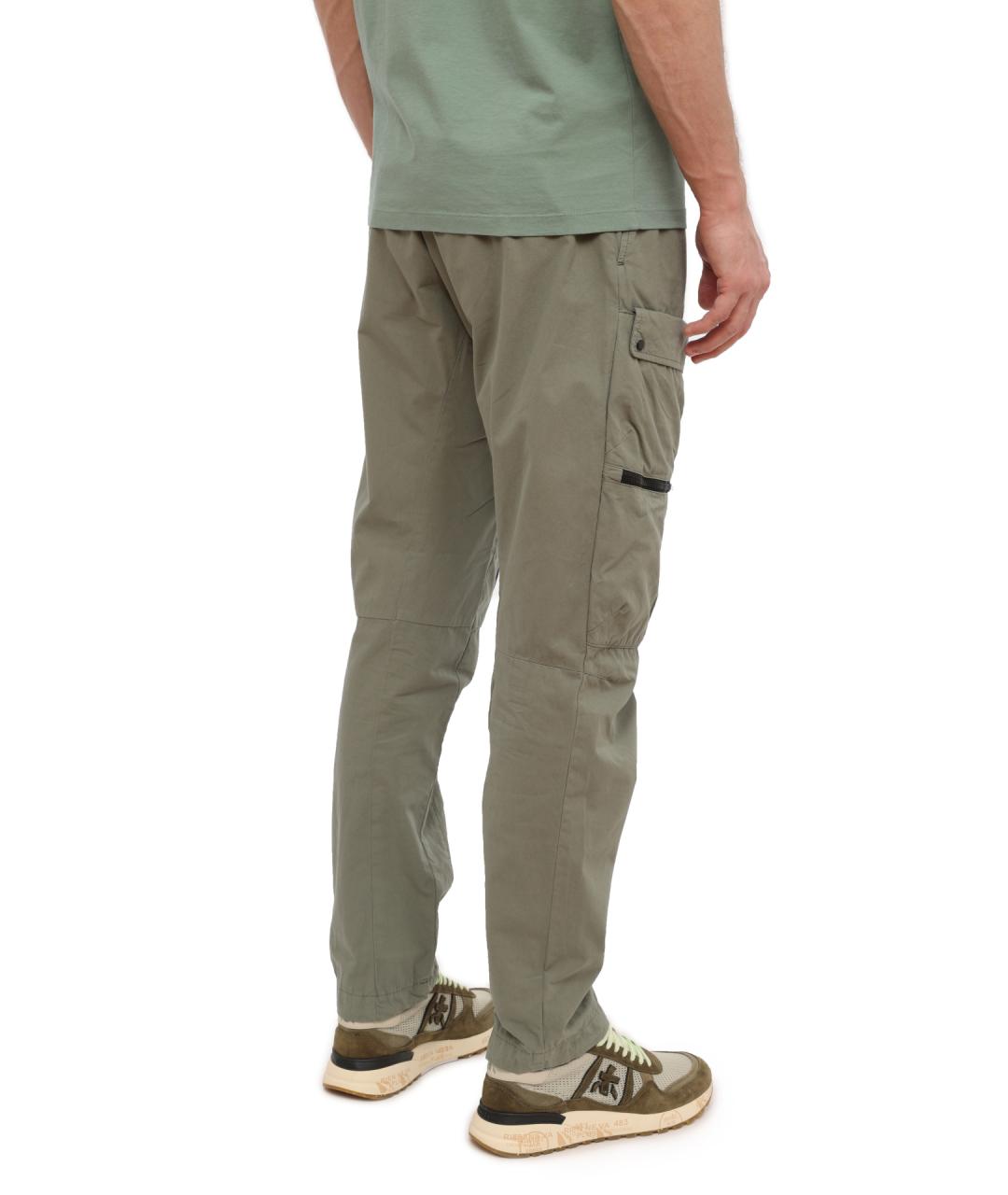 CP COMPANY Зеленые хлопковые повседневные брюки, фото 4