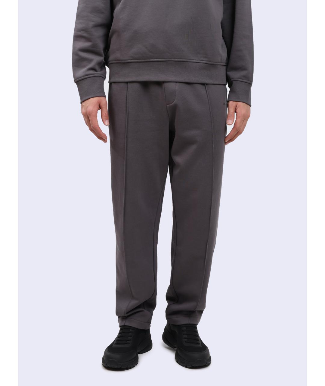 ARMANI EXCHANGE Серые хлопковые повседневные брюки, фото 2