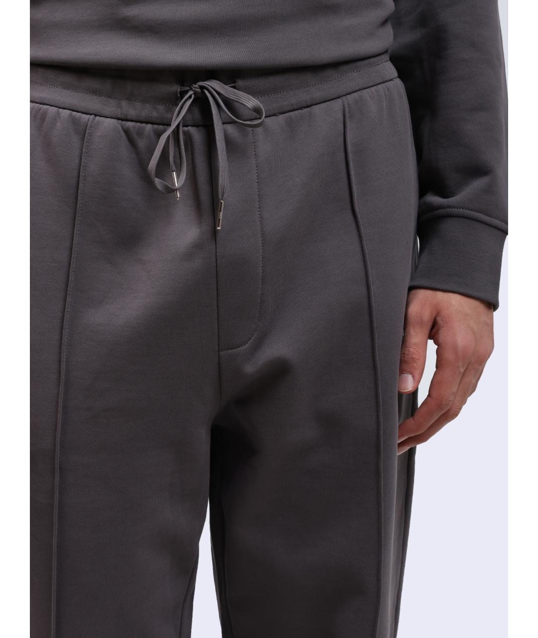 ARMANI EXCHANGE Серые хлопковые повседневные брюки, фото 4