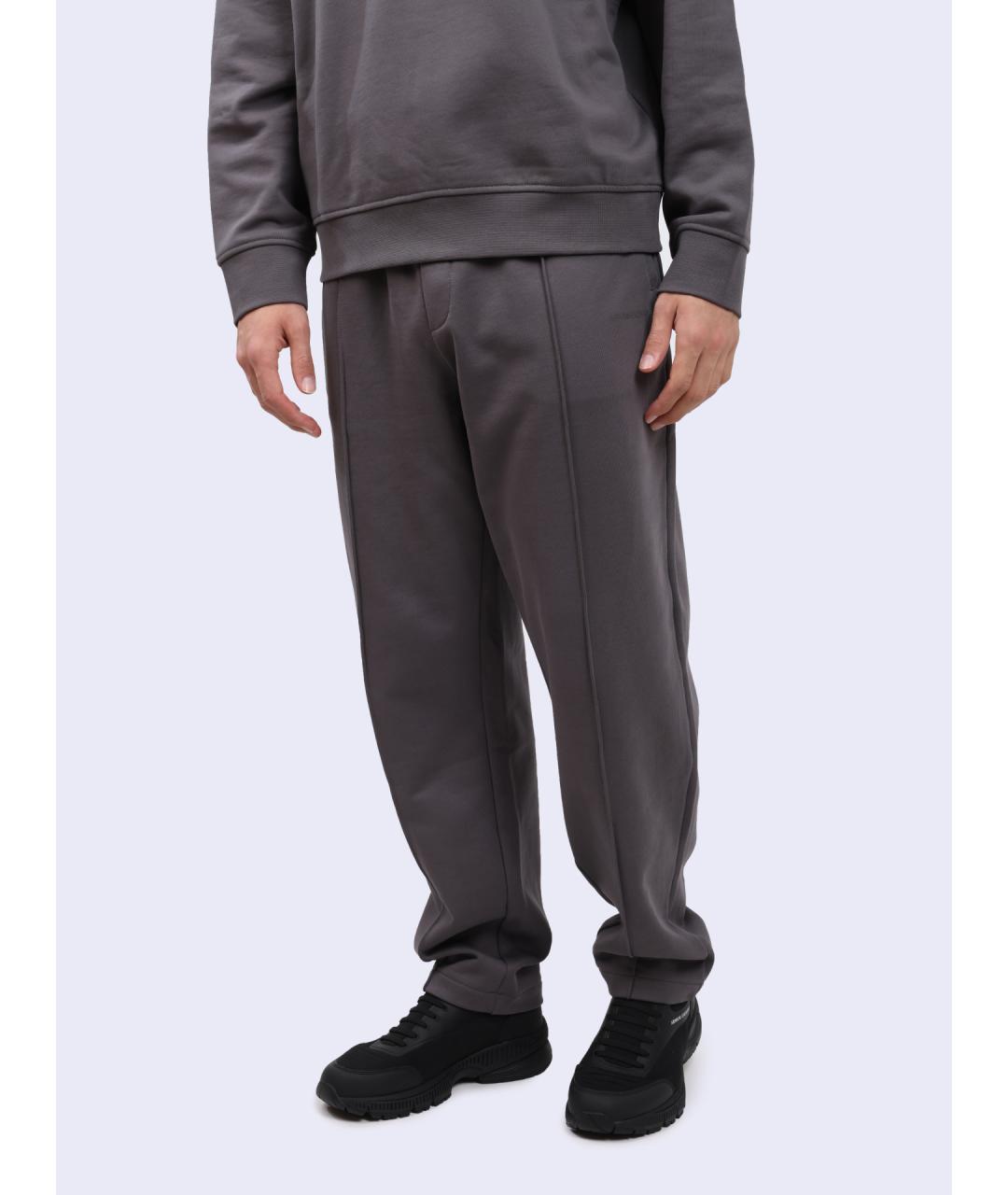 ARMANI EXCHANGE Серые хлопковые повседневные брюки, фото 3