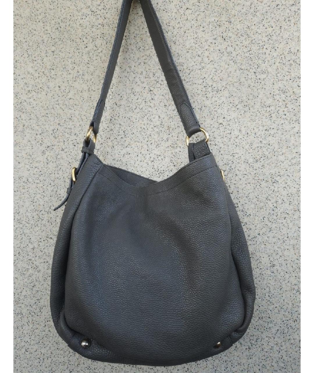 PRADA Серая кожаная сумка через плечо, фото 3