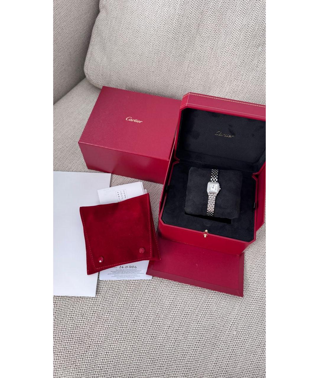 CARTIER Серебряные часы, фото 4