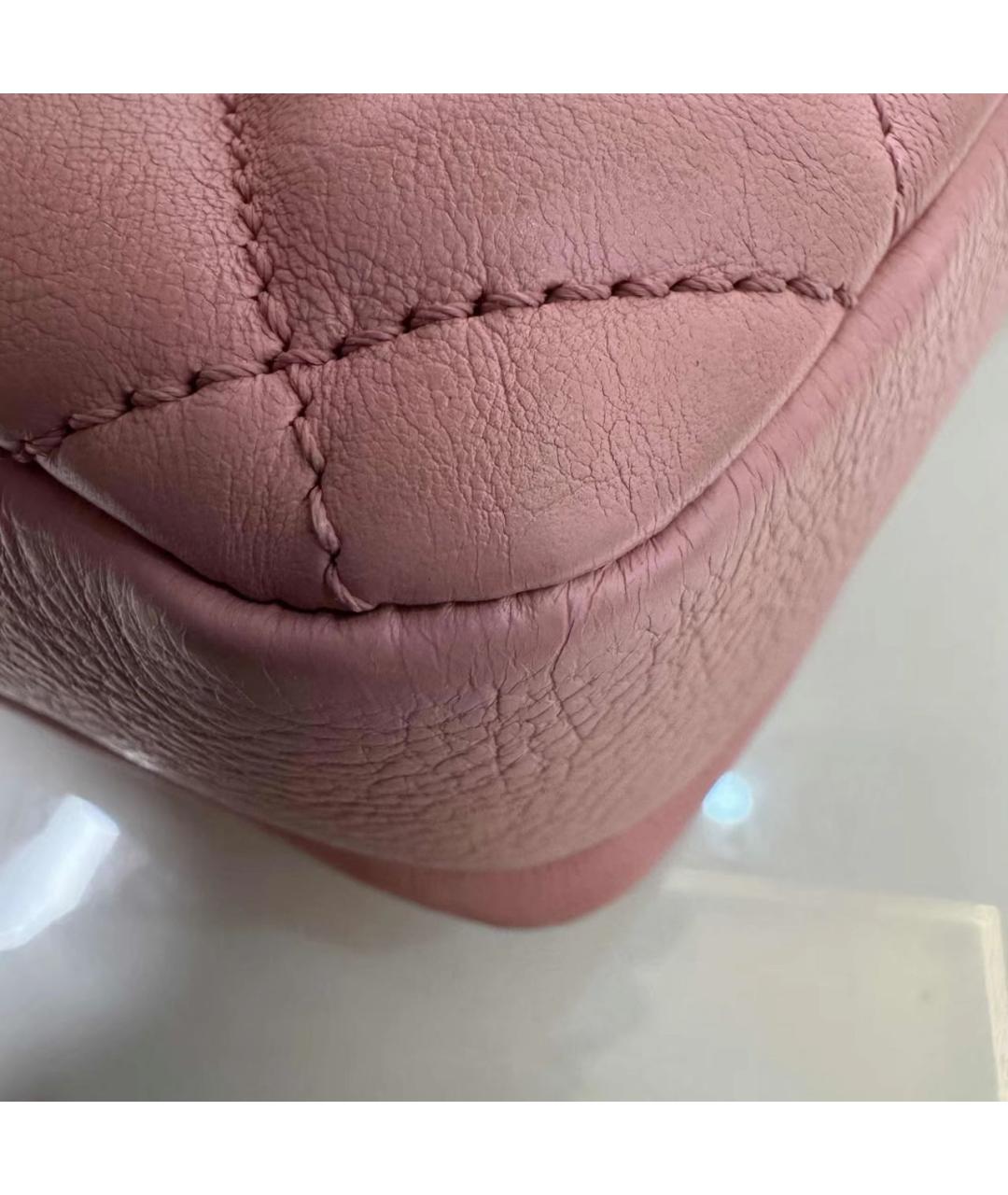 CHANEL Розовая кожаная сумка через плечо, фото 7