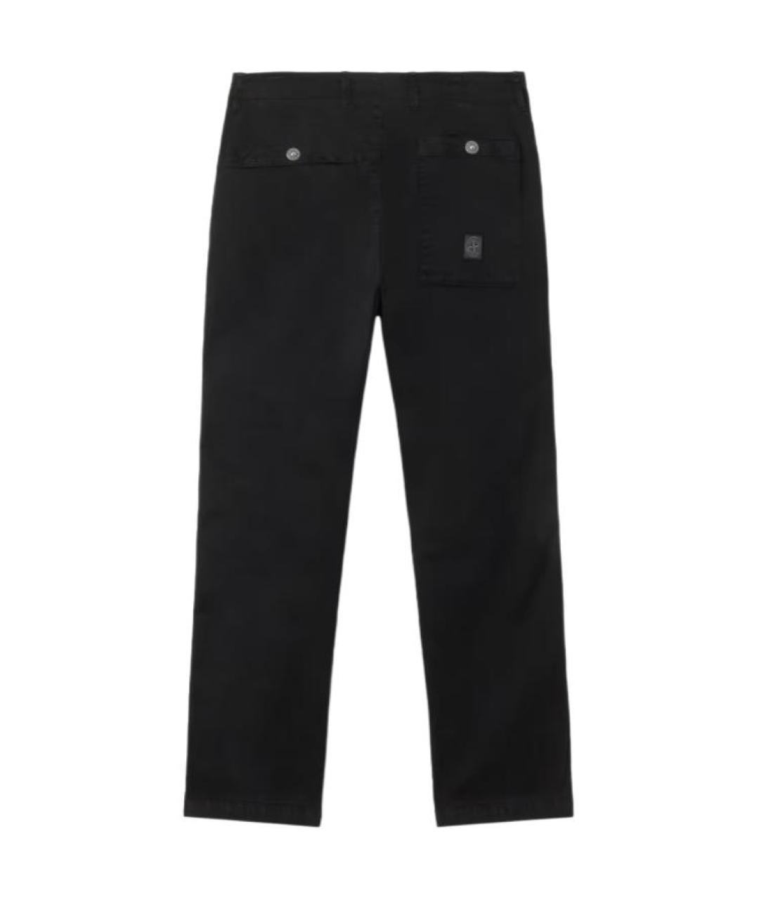 STONE ISLAND Черные повседневные брюки, фото 2