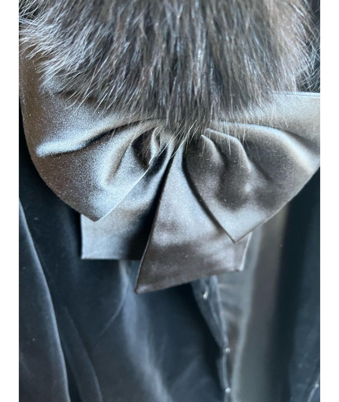 ESCADA Черный бархатный тренч/плащ, фото 6