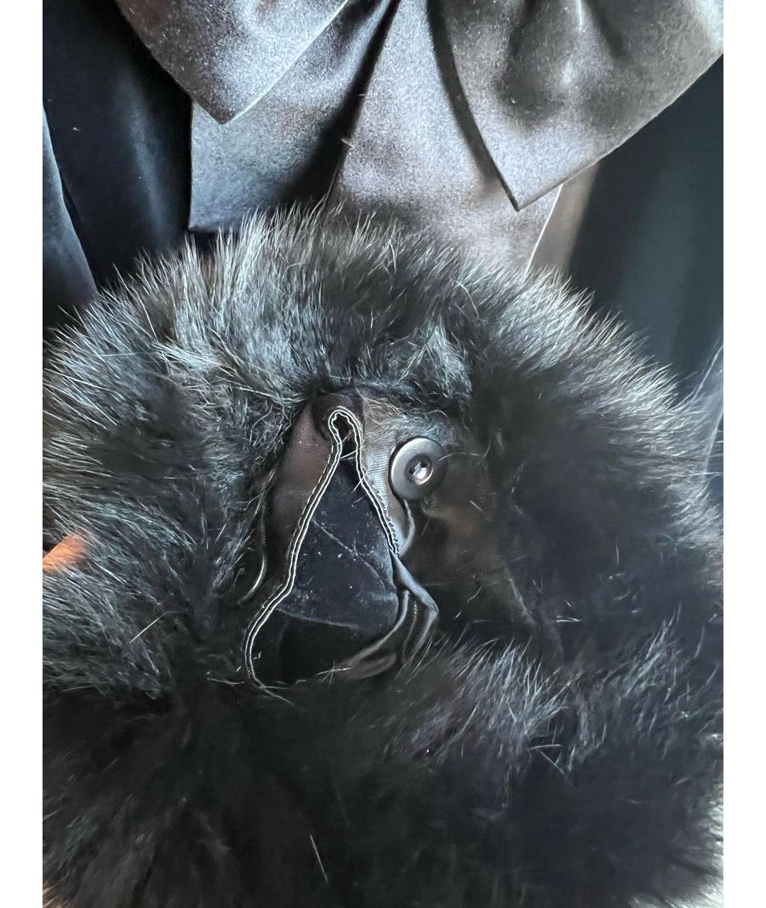 ESCADA Черный бархатный тренч/плащ, фото 5