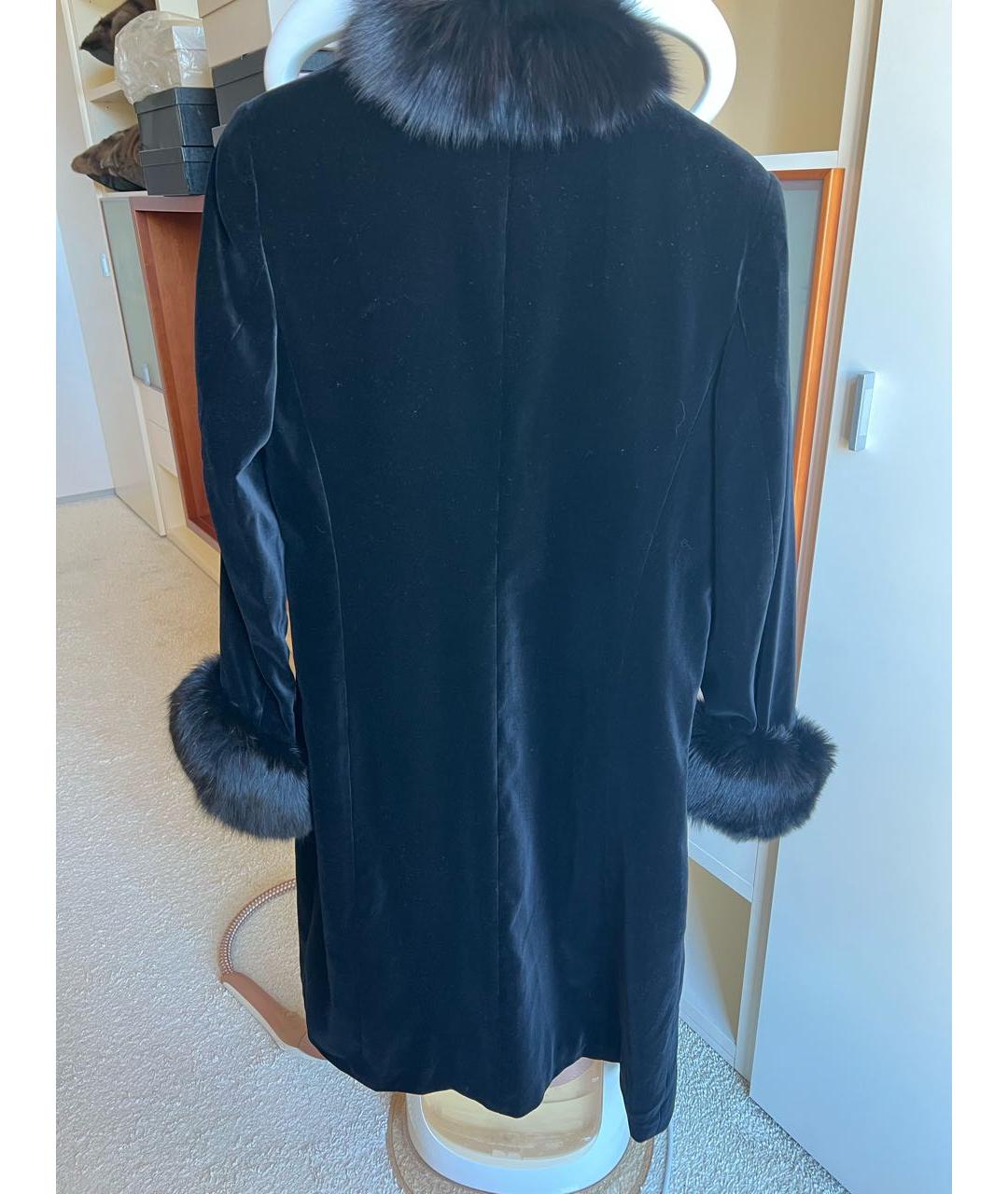 ESCADA Черный бархатный тренч/плащ, фото 2