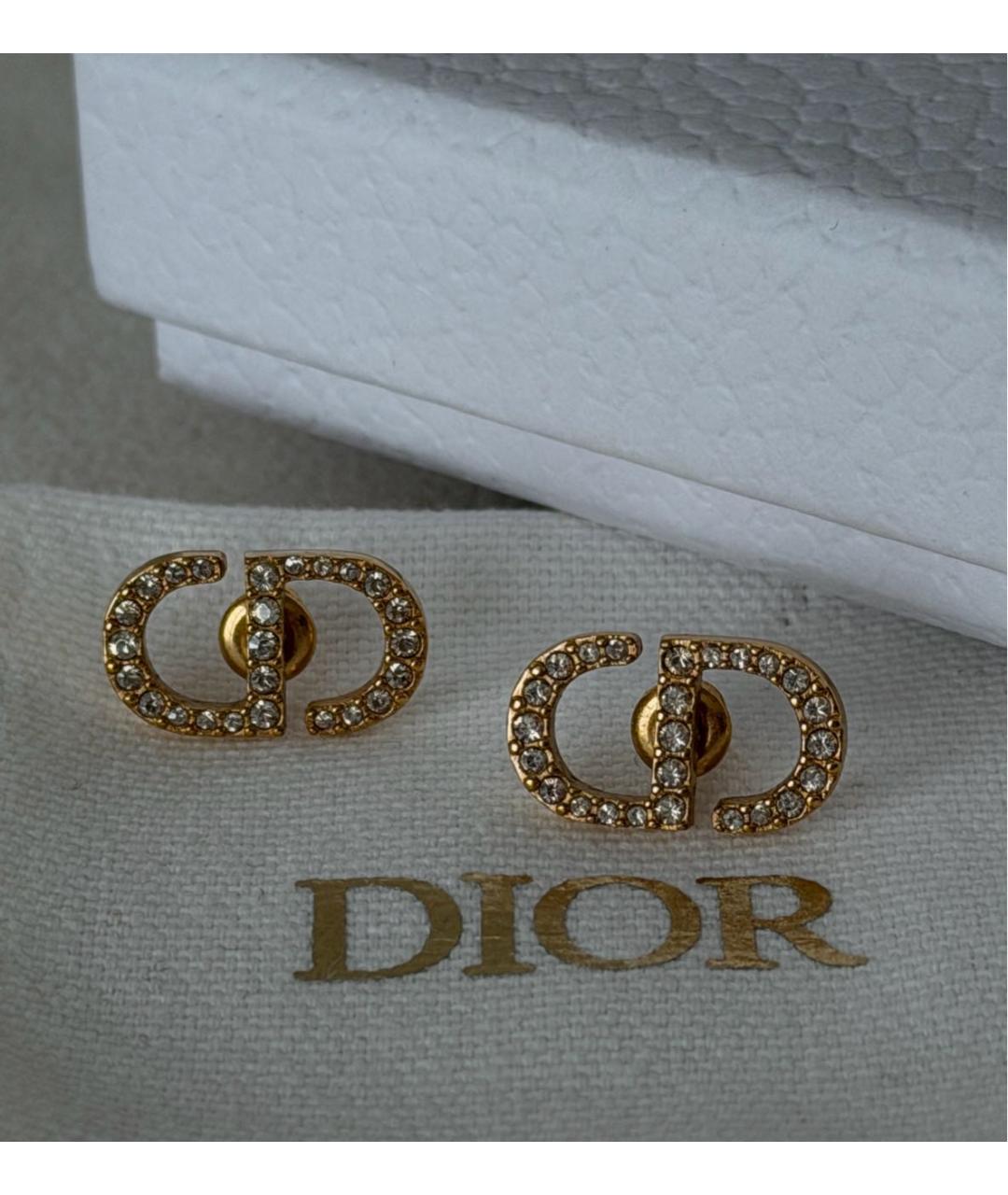 CHRISTIAN DIOR Золотые серьги, фото 4