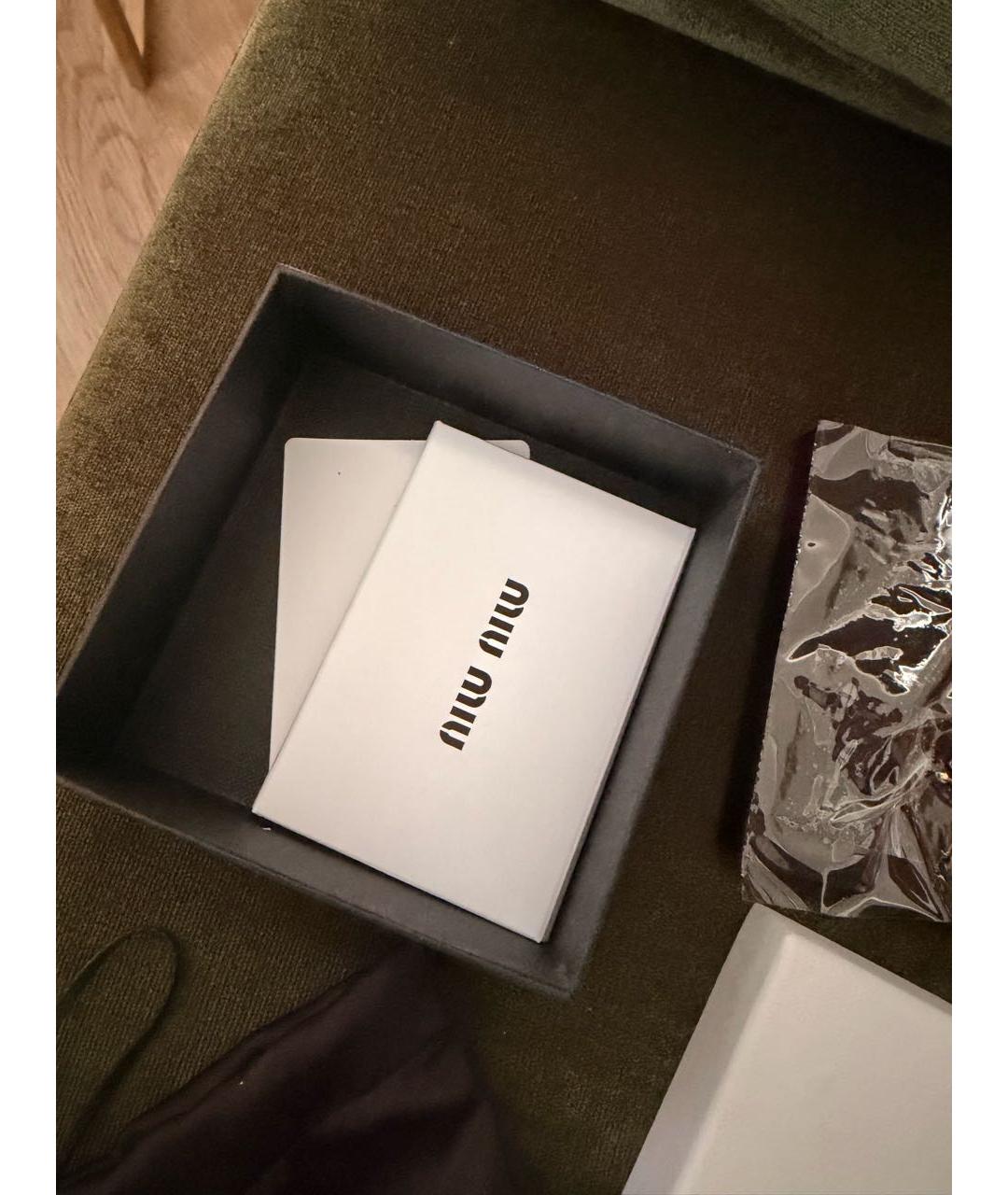 MIU MIU Золотые металлические серьги, фото 7