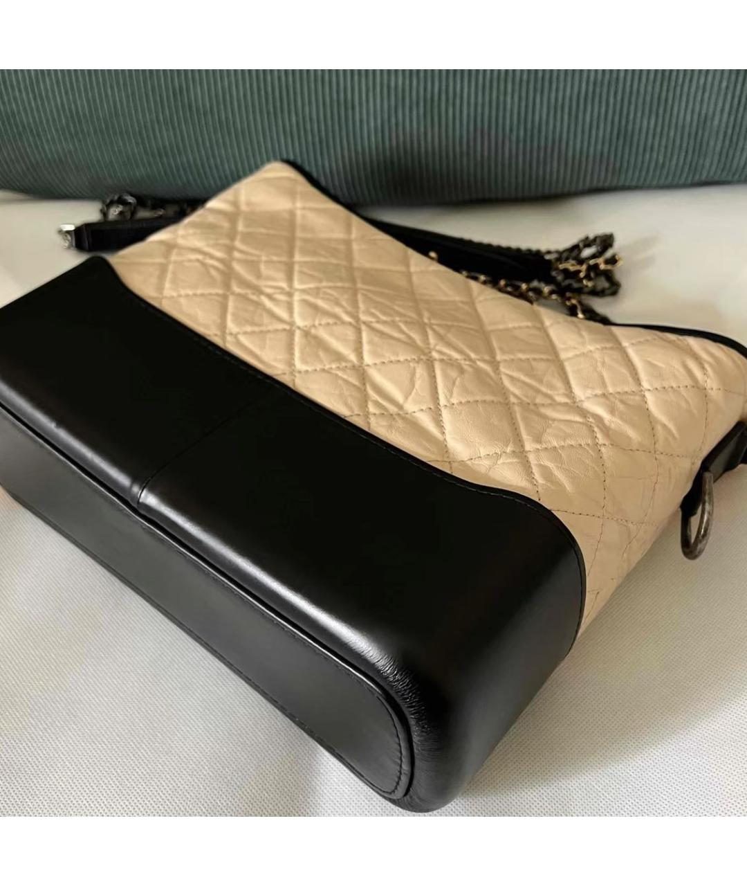 CHANEL Черная кожаная сумка через плечо, фото 6